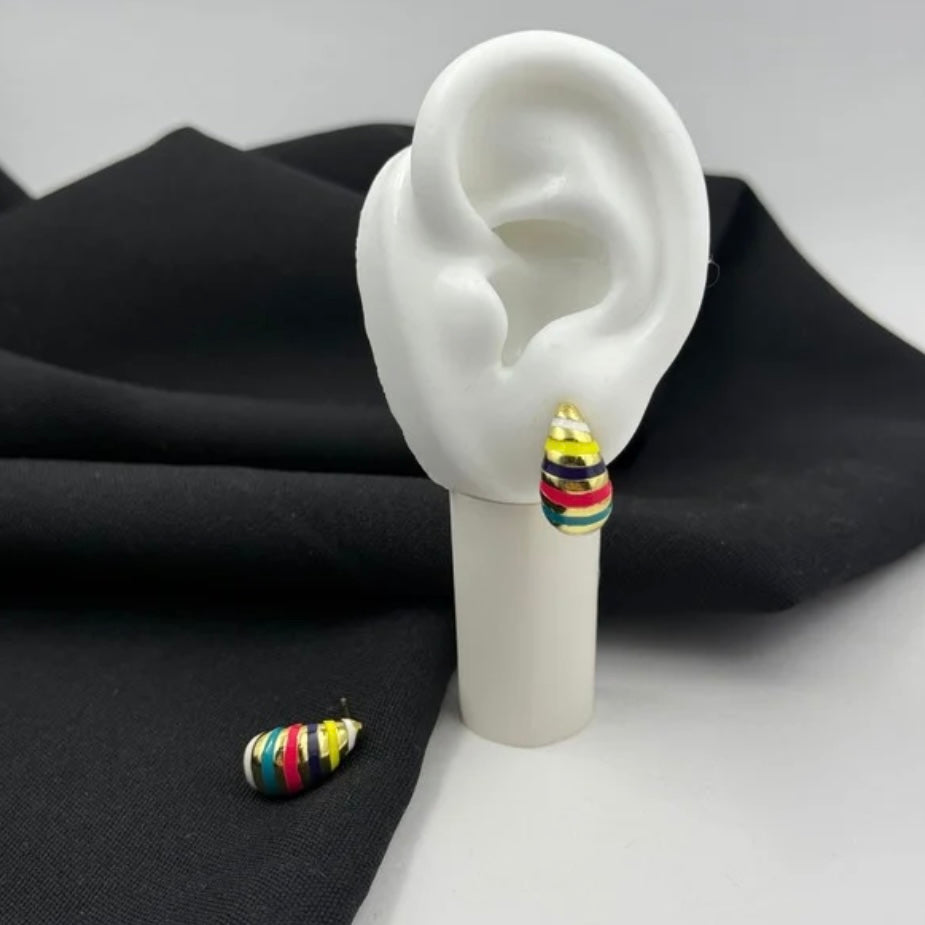 ARETE LÍNEAS COLORES RODIO