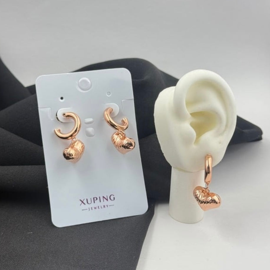 ARETE CORAZÓN RODIO ROSA