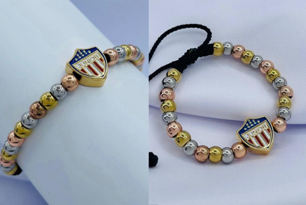 PULSERA ACERO INOXIDABLE 3 OROS JUNIOR