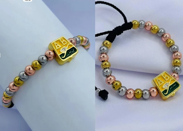 PULSERA ACERO INOXIDABLE 3 OROS BUCARAMANGA