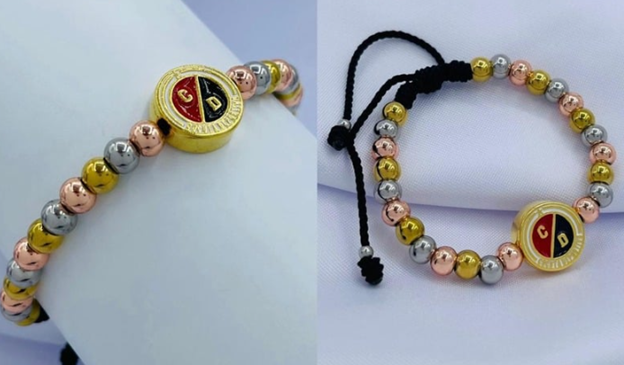 PULSERA ACERO INOXIDABLE 3 OROS CUCUTA