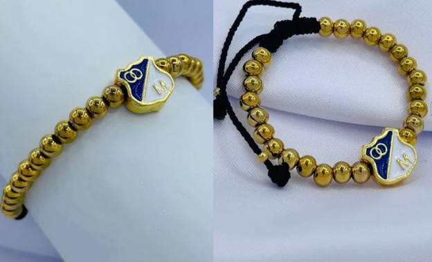 PULSERA ACERO INOXIDABLE DORADO MILLONARIOS