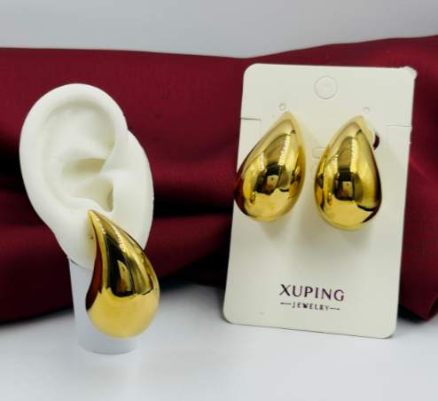 ARETE ACERO INOXIDABLE GOTA DORADO GRANDE