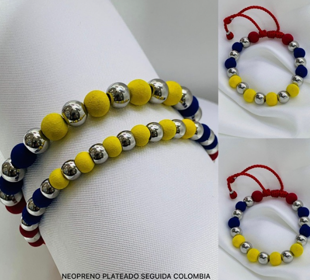 PULSERA NEOPRENO ACERO INOXIDABLE COLOMBIA