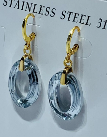 ARETE ACERO INOXIDABLE TIPO CRISTAL OVALADO GRIS
