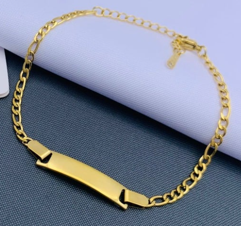 PLACA ACERO INOXIDABLE PULSERA DELGADA