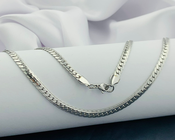 CADENA ACERO INOXIDABLE PLANA PLATEADO 60CM