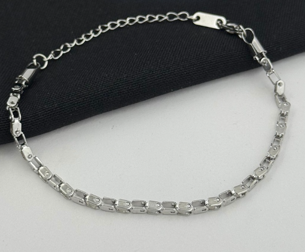 PULSERA ACERO INOXIDABLE BICICLETA PLATEADO