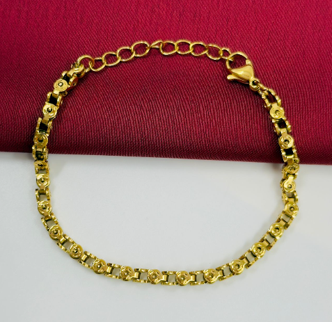 PULSERA ACERO INOXIDABLE PARECIDA BICICLETA DORADO