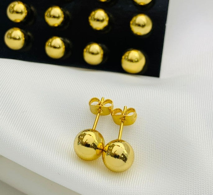 TOPO BALIN #5MM ACERO DORADO