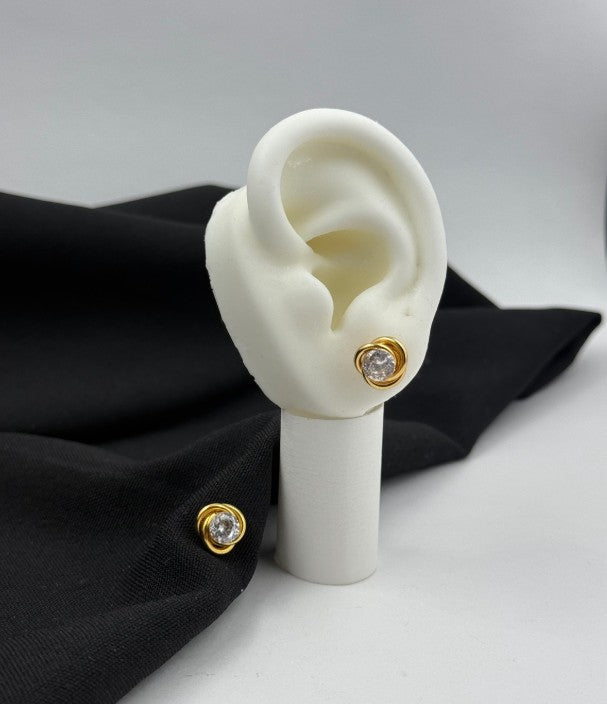 TOPO CIRCON RODIO ESPIRAL DORADO