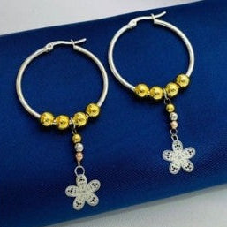 CANDONGA COLGANTE FLOR PLATIZADA