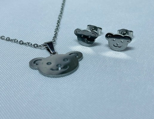 JUEGO OSO ACERO PLATEADO