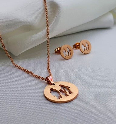 JUEGO FAMILIA ROSADO