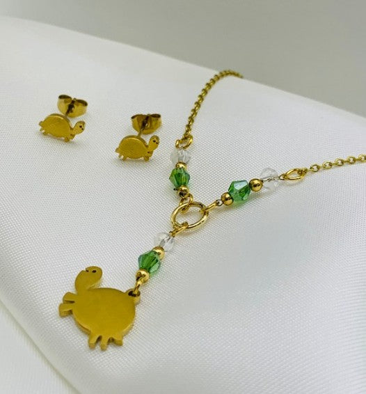 JUEGO TORTUGA MURANO VERDE