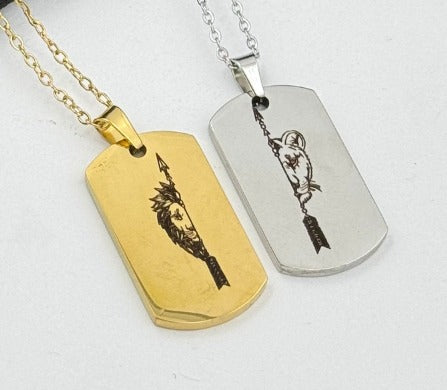 DUO LEON Y LEONA DORADO-PLATEADO ACERO INOXIDABLE