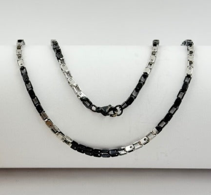 CADENA BICOLOR BICICLETA GRUESA ACERO INOXIDABLE 60CM