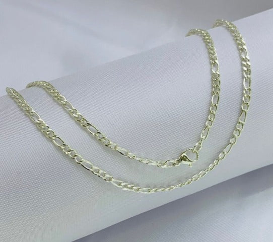 CADENA PLATIZADA CARTIER DELGADA ACERO INOXIDABLE 50-60CM