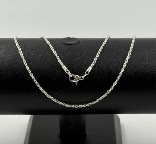 CADENA PLATEADA ACERO INOXIDABLE LASO 60CM