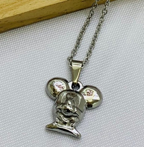 DUO MINNIE PLATEADO ACERO INOXIDABLE