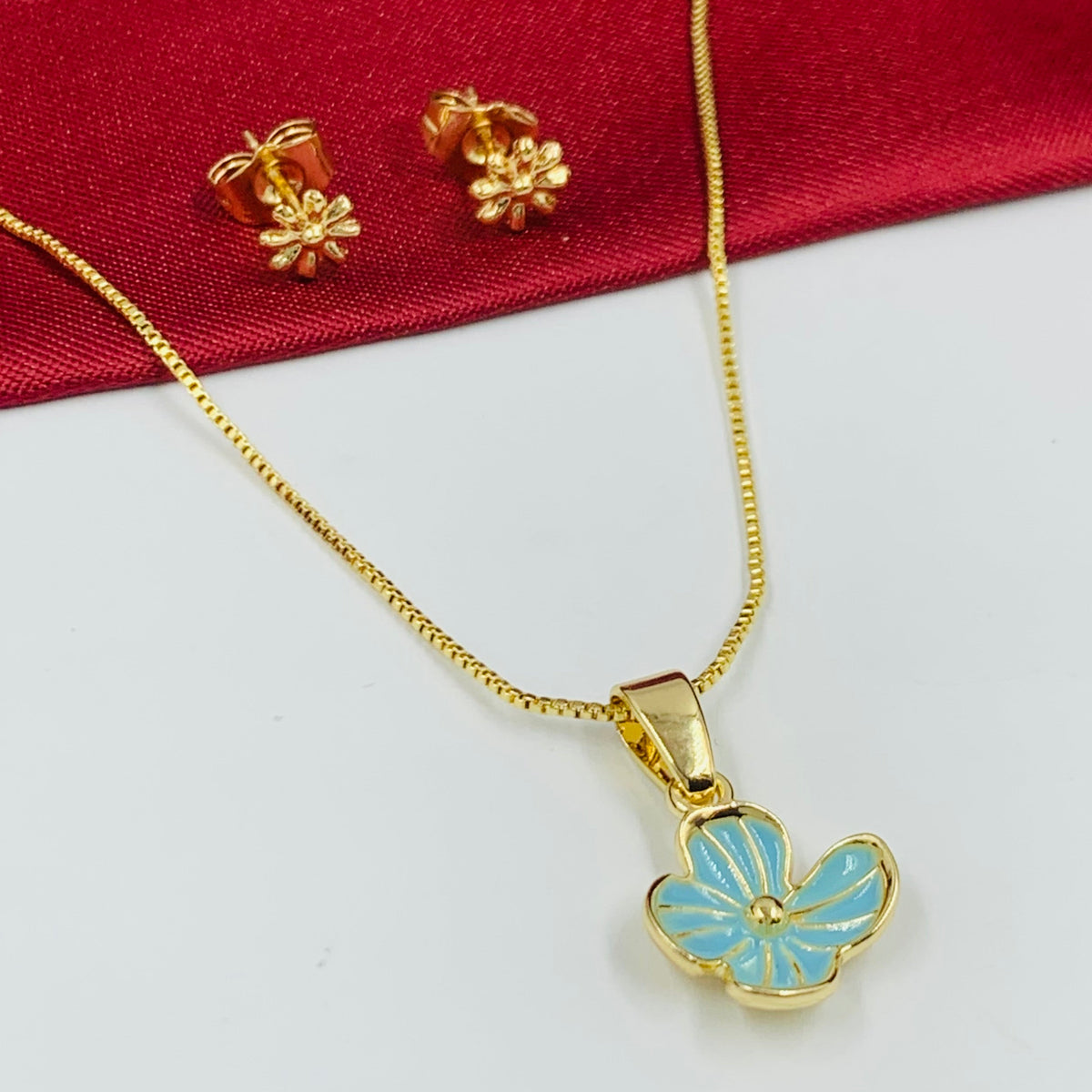 JUEGO RODIO FLOR AZUL