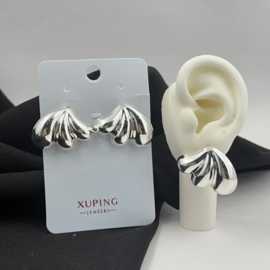 ARETES GOTAS RODIO PLATIZADO