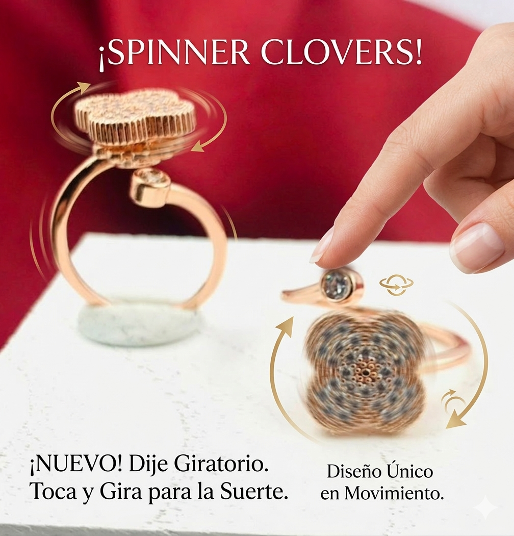 ANILLO RODIO GIRATORIO VAN CLEF CIRCON BLANCO ROSA
