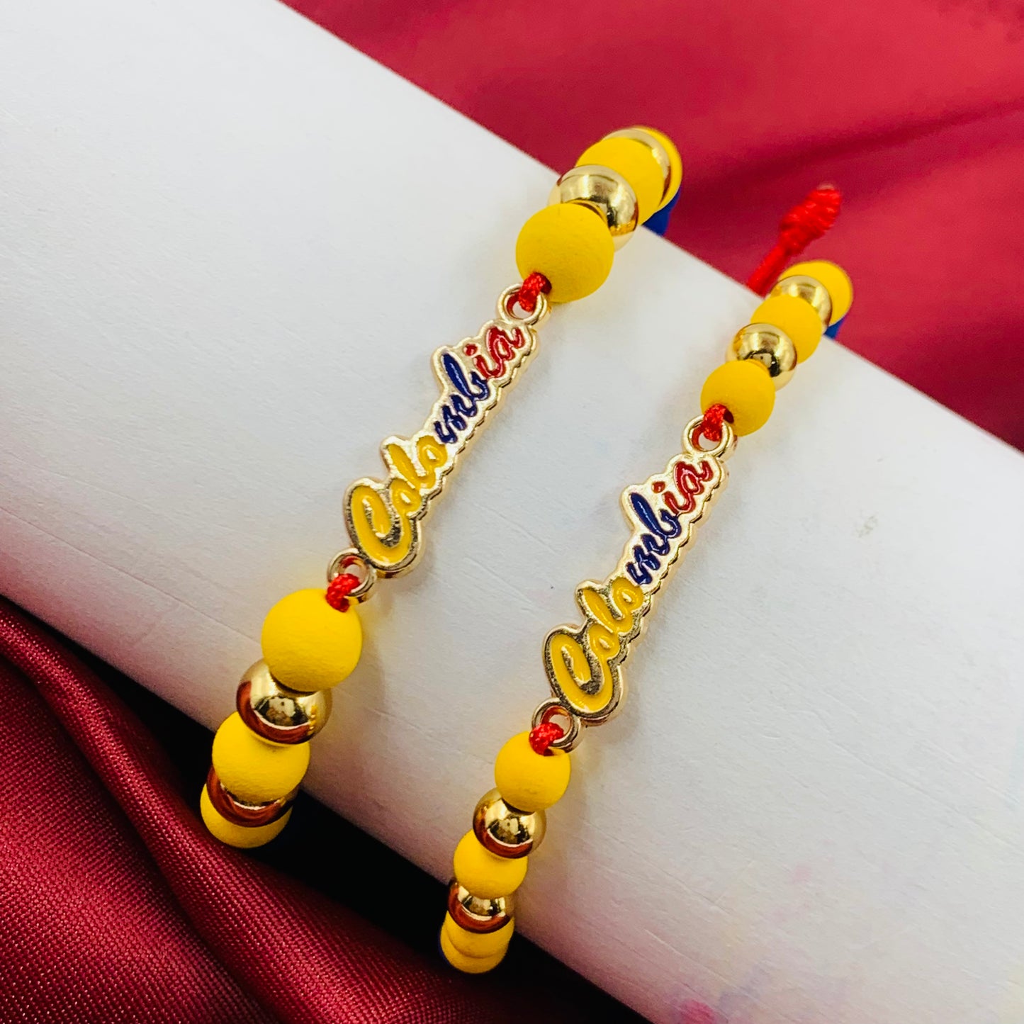 PULSERA ACERO NEOPRENO COLOMBIANO 8mm y 6mm