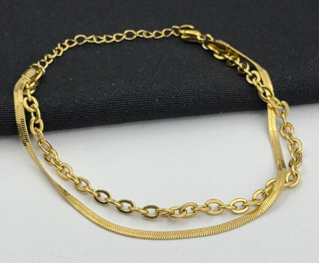 PULSERA ACERO INOXIDABLE DORADO