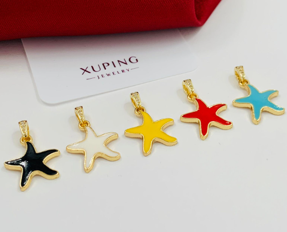 DIJE RODIO ESTRELLA COLORES