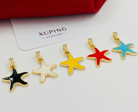 DIJE RODIO ESTRELLA COLORES