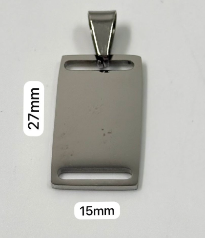 PLACA ACERO INOXIDABLE