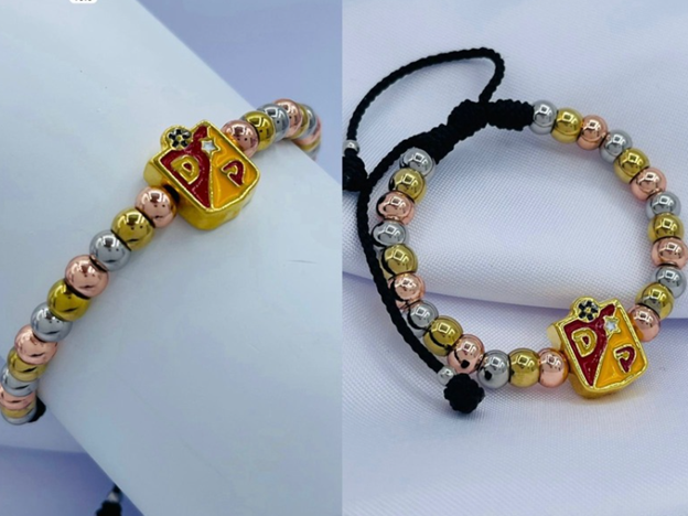 PULSERA ACERO INOXIDABLE 3 OROS PEREIRA