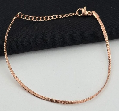 PULSERA ACERO INOXIDABLE ROSA ESPEJO