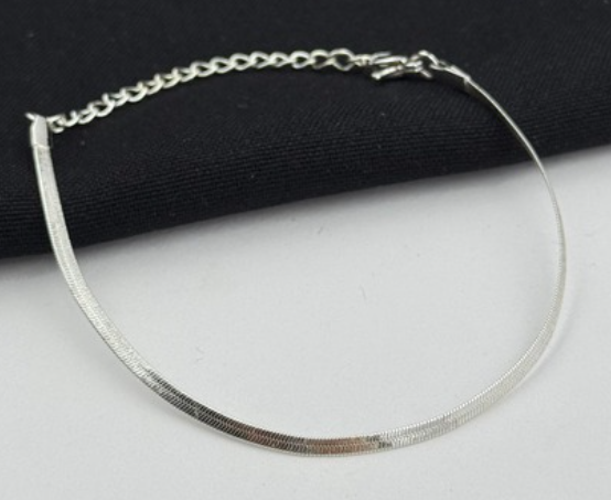 PULSERA ACERO INOXIDABLE PLATIZADO