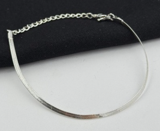 PULSERA ACERO INOXIDABLE PLATIZADO