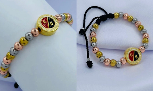 PULSERA ACERO INOXIDABLE 3 OROS CUCUTA