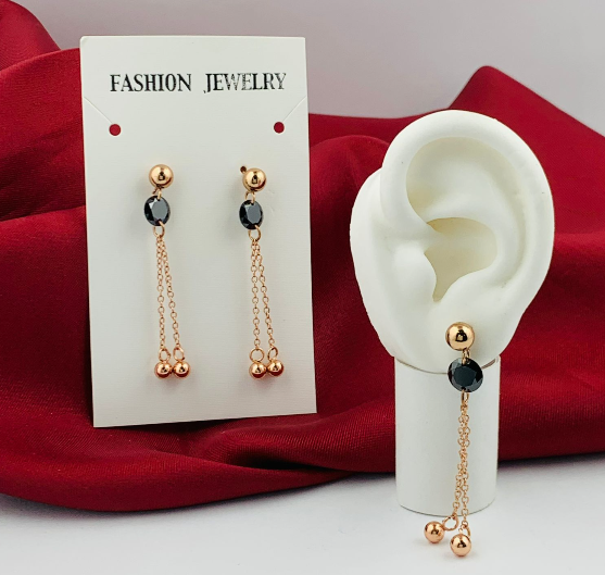 ARETE ACERO INOXIDABLE COLGANTE ROSA PIEDRA