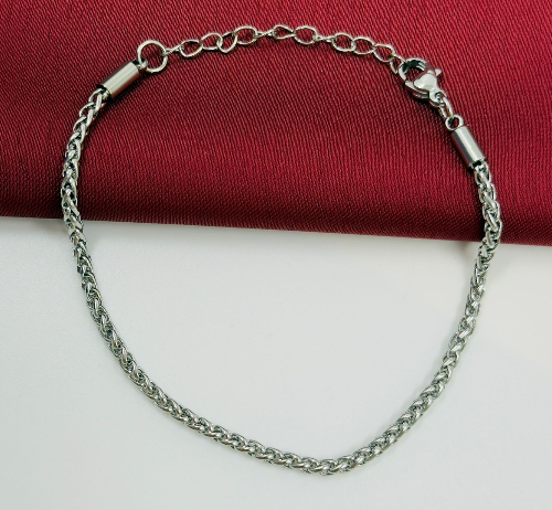 PULSERA ACERO INOXIDABLE PARECIDA LASO PLATEADO