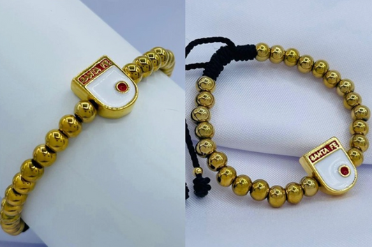 PULSERA ACERO INOXIDABLE DORADO SANTA FE
