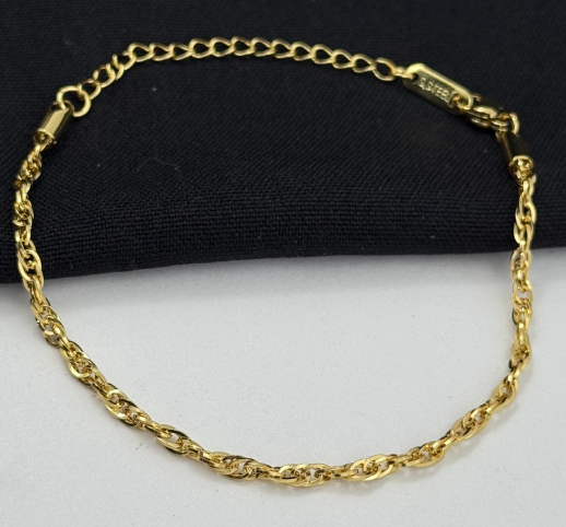 PULSERA RODIO DORADO