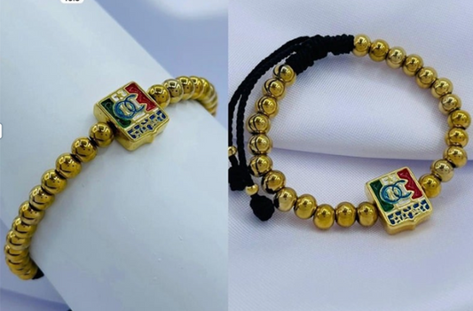 PULSERA ACERO INOXIDABLE DORADO ONCE CALDAS