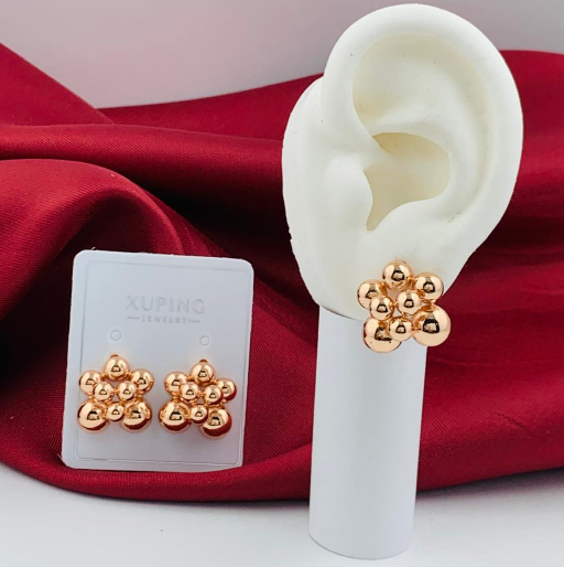 ARETE RODIO ROSA FLOR ESFERAS