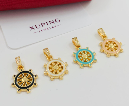 DIJE RODIO ANCLA COLORES