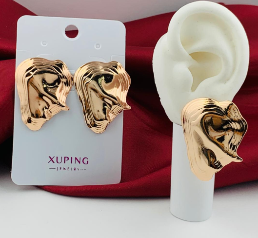ARETE RODIO UNIFORME PLANO VISOS ROSA