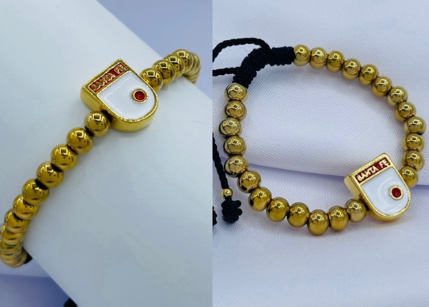 PULSERA ACERO INOXIDABLE DORADO SANTA FE