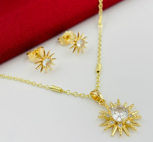 JUEGO RODIO SOL CIRCON GRANDE CENTRO