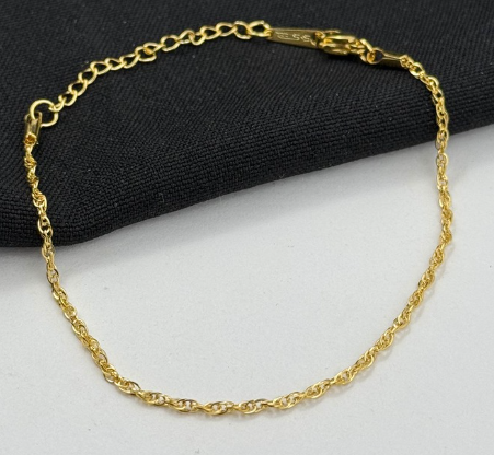 PULSERA RODIO DORADO