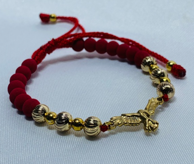 PULSERA NEOPRENO RODIO ROJO AGUILA