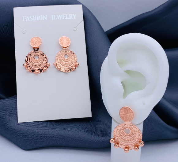 ARETE ACERO INOXIDABLE FILIGRANA ROSA CIRCULO BOLAS